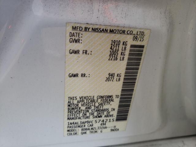 Photo 9 VIN: 1N4AL3AP9FC574215 - NISSAN ALTIMA 