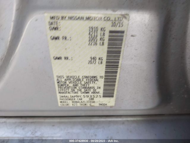 Photo 8 VIN: 1N4AL3AP9FC593525 - NISSAN ALTIMA 