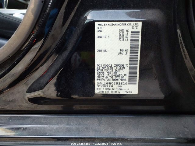 Photo 8 VIN: 1N4AL3AP9FC593816 - NISSAN ALTIMA 