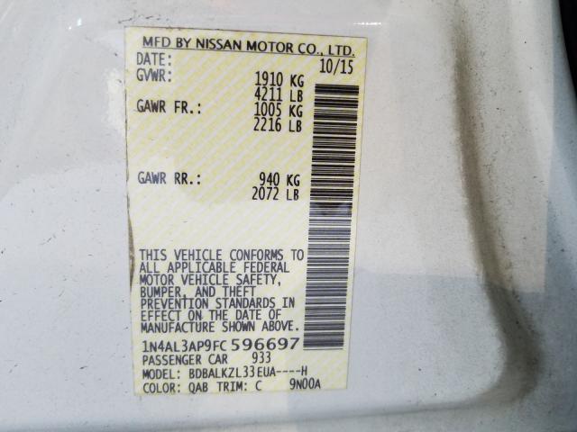 Photo 9 VIN: 1N4AL3AP9FC596697 - NISSAN ALTIMA 2.5 