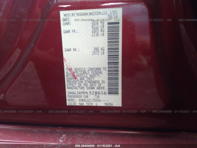 Photo 8 VIN: 1N4AL3AP9FN328656 - NISSAN ALTIMA 