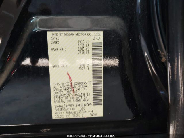 Photo 8 VIN: 1N4AL3AP9FN349409 - NISSAN ALTIMA 