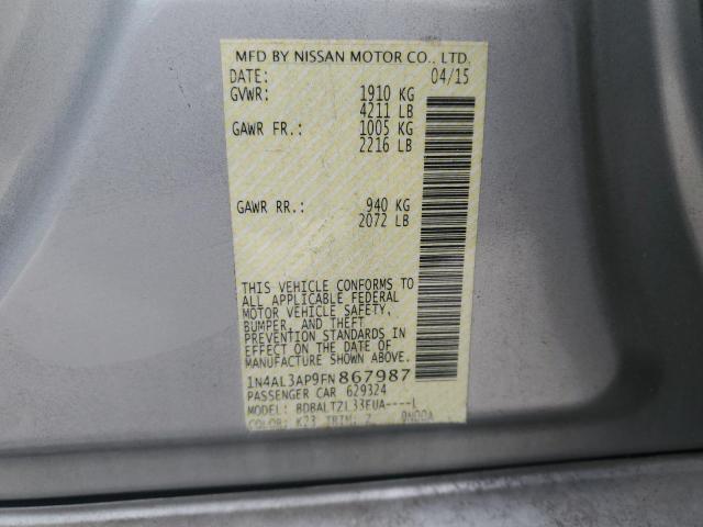 Photo 12 VIN: 1N4AL3AP9FN867987 - NISSAN ALTIMA 