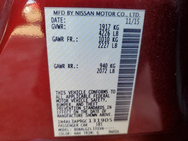 Photo 11 VIN: 1N4AL3AP9GC131905 - NISSAN ALTIMA 