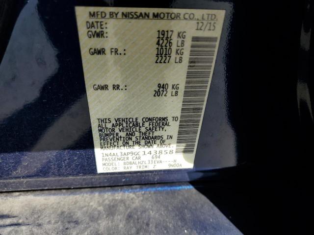 Photo 9 VIN: 1N4AL3AP9GC143858 - NISSAN ALTIMA 2.5 