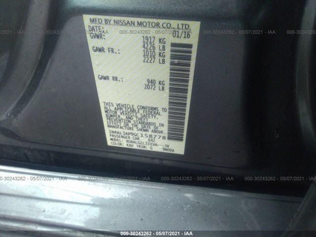 Photo 8 VIN: 1N4AL3AP9GC158778 - NISSAN ALTIMA 2.5 