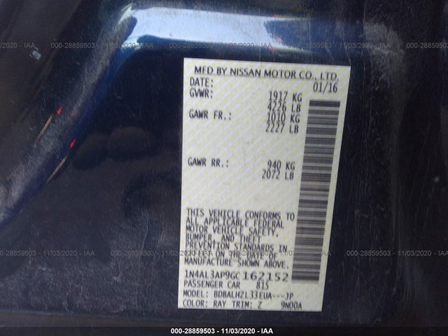 Photo 8 VIN: 1N4AL3AP9GC162152 - NISSAN ALTIMA 