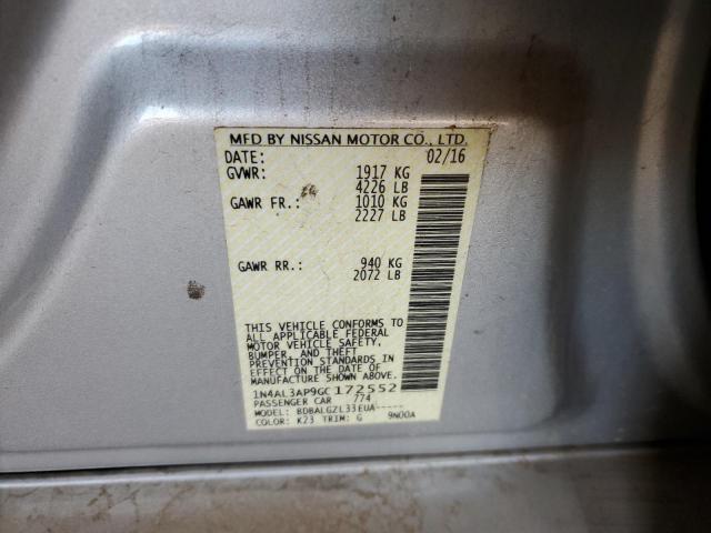 Photo 12 VIN: 1N4AL3AP9GC172552 - NISSAN ALTIMA 2.5 