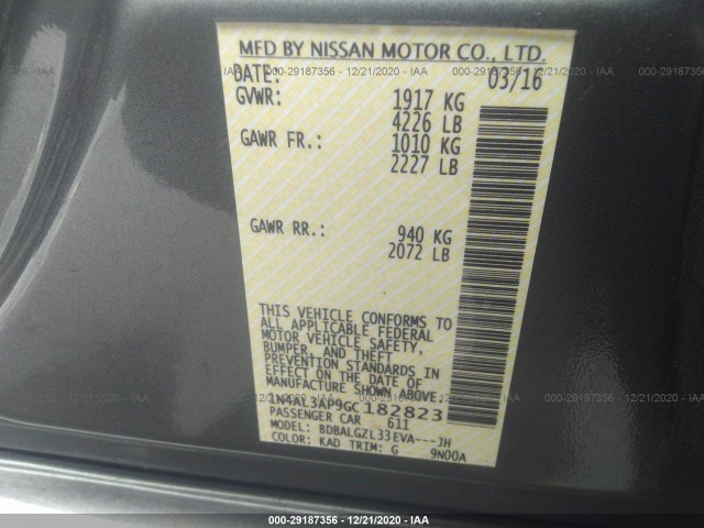 Photo 8 VIN: 1N4AL3AP9GC182823 - NISSAN ALTIMA 