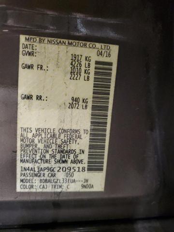 Photo 11 VIN: 1N4AL3AP9GC209518 - NISSAN ALTIMA 2.5 