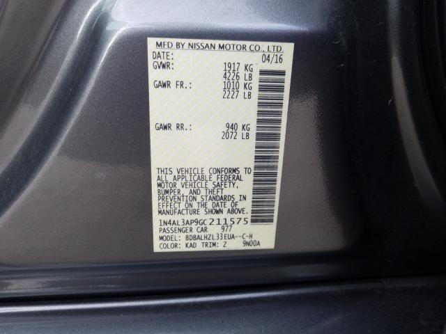 Photo 9 VIN: 1N4AL3AP9GC211575 - NISSAN ALTIMA 