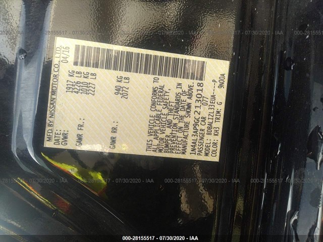 Photo 8 VIN: 1N4AL3AP9GC213018 - NISSAN ALTIMA 