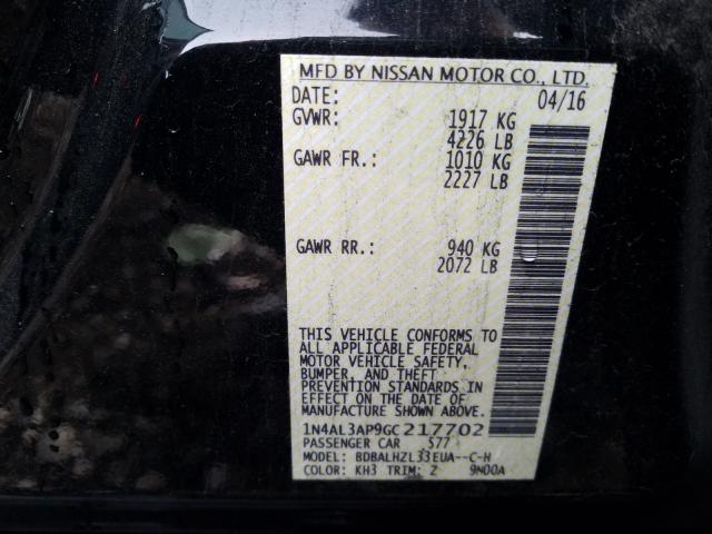 Photo 9 VIN: 1N4AL3AP9GC217702 - NISSAN ALTIMA 2.5 