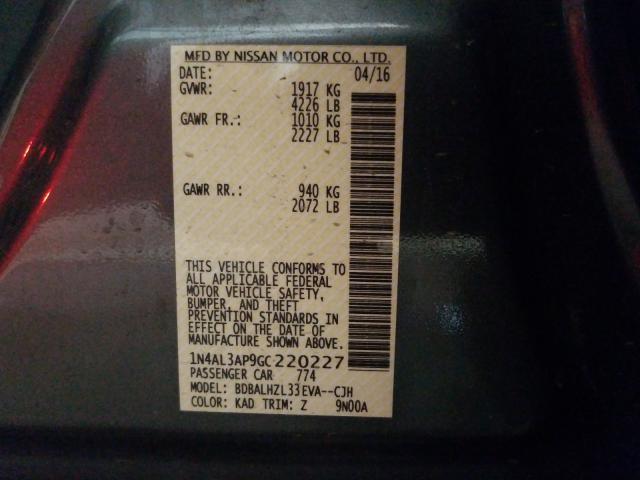 Photo 9 VIN: 1N4AL3AP9GC220227 - NISSAN ALTIMA 2.5 