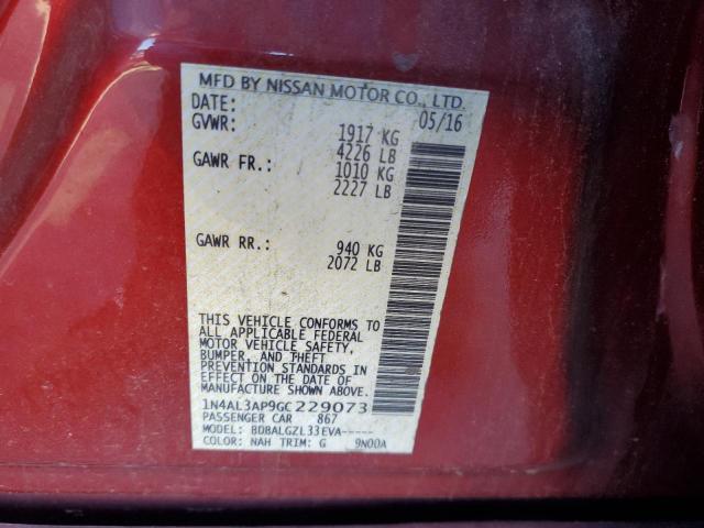 Photo 12 VIN: 1N4AL3AP9GC229073 - NISSAN ALTIMA 2.5 