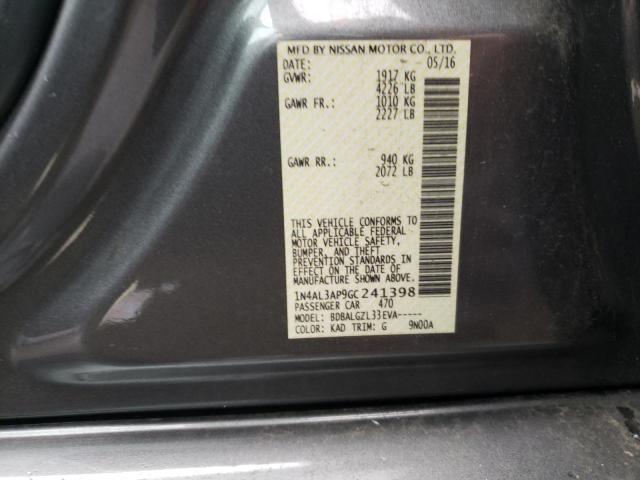 Photo 9 VIN: 1N4AL3AP9GC241398 - NISSAN ALTIMA 2.5 