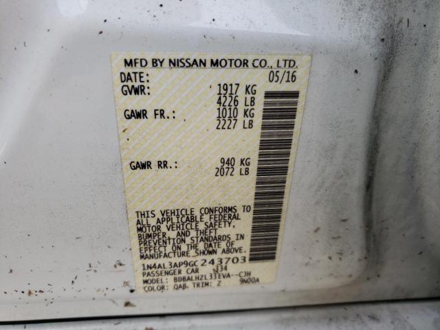 Photo 9 VIN: 1N4AL3AP9GC243703 - NISSAN ALTIMA 2.5 