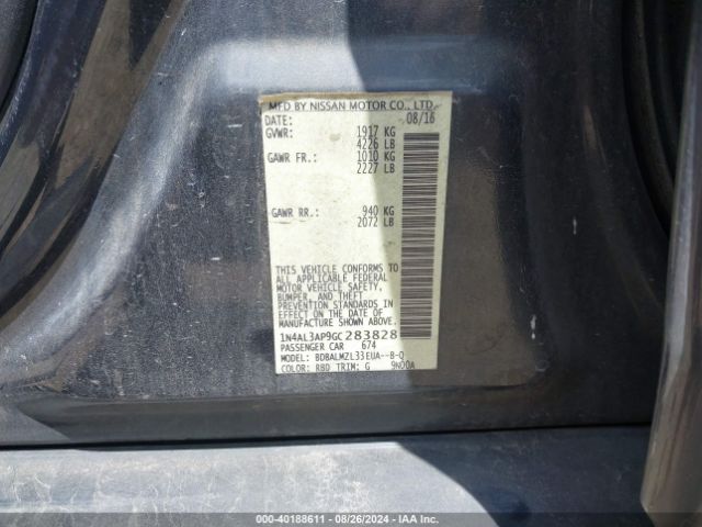 Photo 8 VIN: 1N4AL3AP9GC283828 - NISSAN ALTIMA 