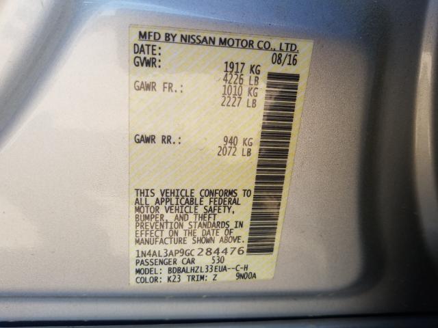 Photo 9 VIN: 1N4AL3AP9GC284476 - NISSAN ALTIMA 