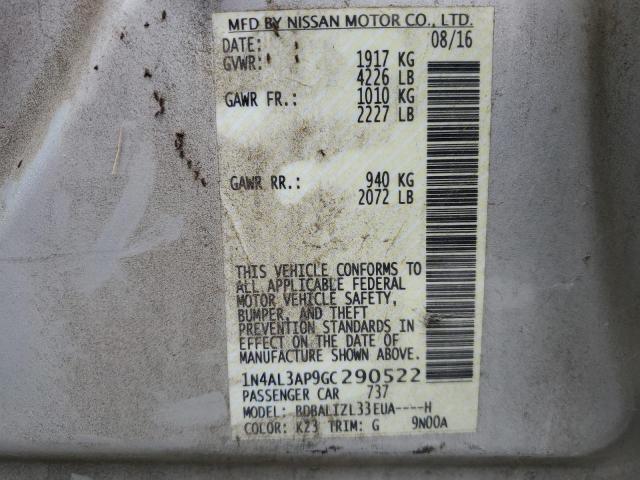 Photo 11 VIN: 1N4AL3AP9GC290522 - NISSAN ALTIMA 2.5 