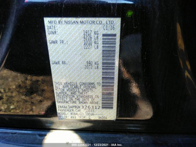 Photo 8 VIN: 1N4AL3AP9GN326312 - NISSAN ALTIMA 