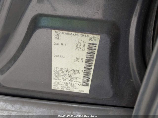 Photo 8 VIN: 1N4AL3AP9GN331302 - NISSAN ALTIMA 