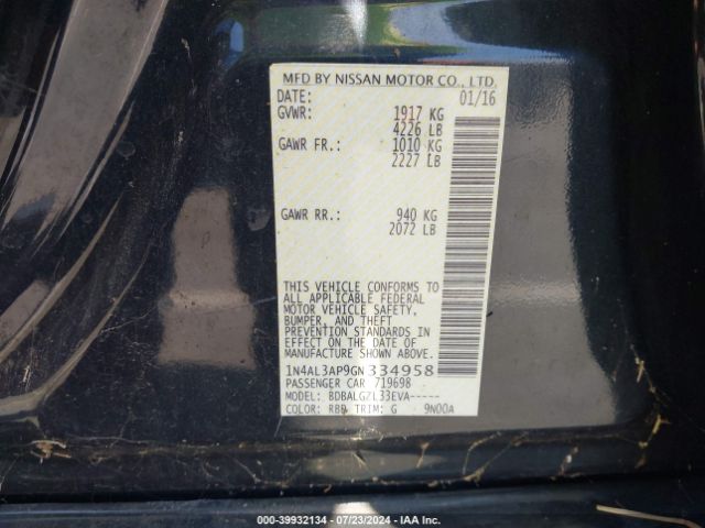 Photo 8 VIN: 1N4AL3AP9GN334958 - NISSAN ALTIMA 