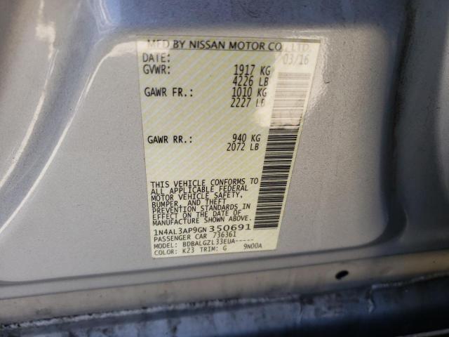 Photo 9 VIN: 1N4AL3AP9GN350691 - NISSAN ALTIMA 2.5 