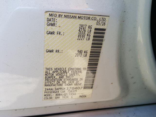 Photo 9 VIN: 1N4AL3AP9GN370407 - NISSAN ALTIMA 2.5 