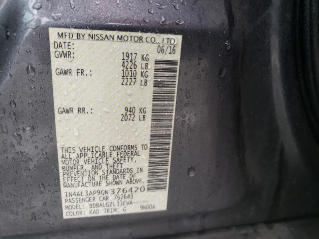 Photo 9 VIN: 1N4AL3AP9GN376420 - NISSAN ALTIMA 2.5 