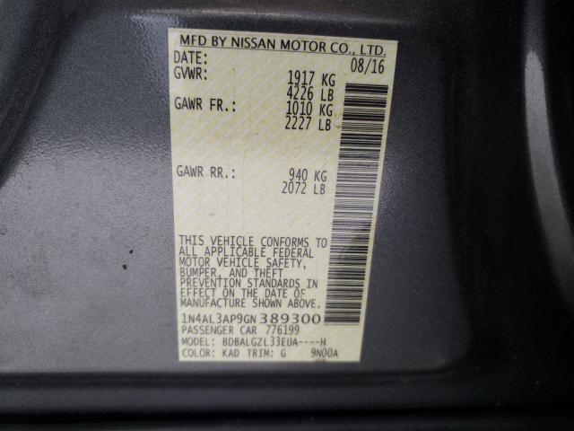 Photo 9 VIN: 1N4AL3AP9GN389300 - NISSAN ALTIMA 2.5 