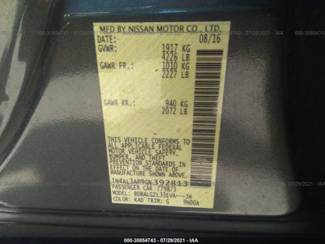 Photo 8 VIN: 1N4AL3AP9GN392813 - NISSAN ALTIMA 