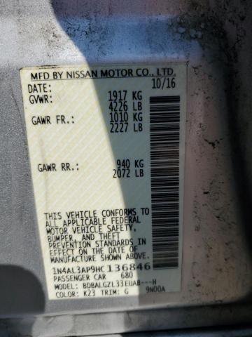 Photo 12 VIN: 1N4AL3AP9HC136846 - NISSAN ALTIMA 2.5 