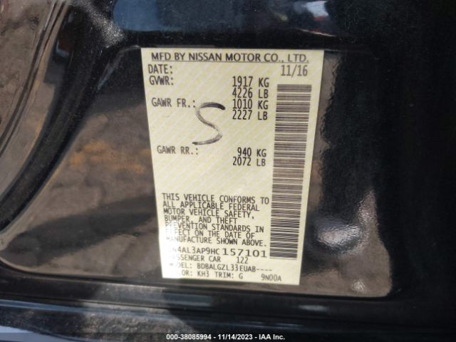 Photo 8 VIN: 1N4AL3AP9HC157101 - NISSAN ALTIMA 