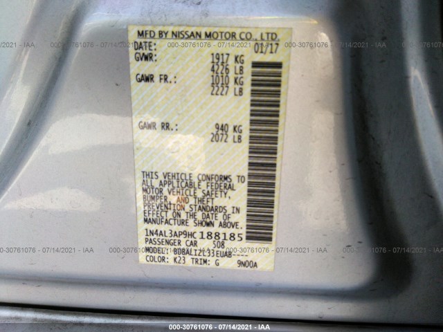 Photo 8 VIN: 1N4AL3AP9HC188185 - NISSAN ALTIMA 