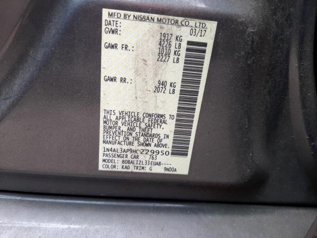 Photo 9 VIN: 1N4AL3AP9HC229950 - NISSAN ALTIMA 2.5 