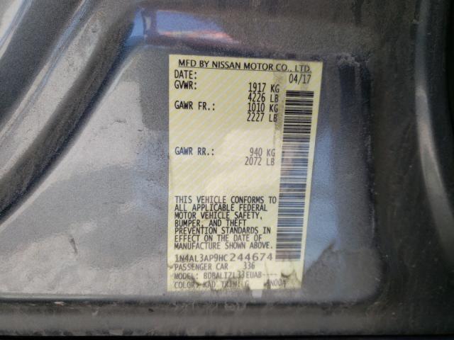 Photo 9 VIN: 1N4AL3AP9HC244674 - NISSAN ALTIMA 2.5 