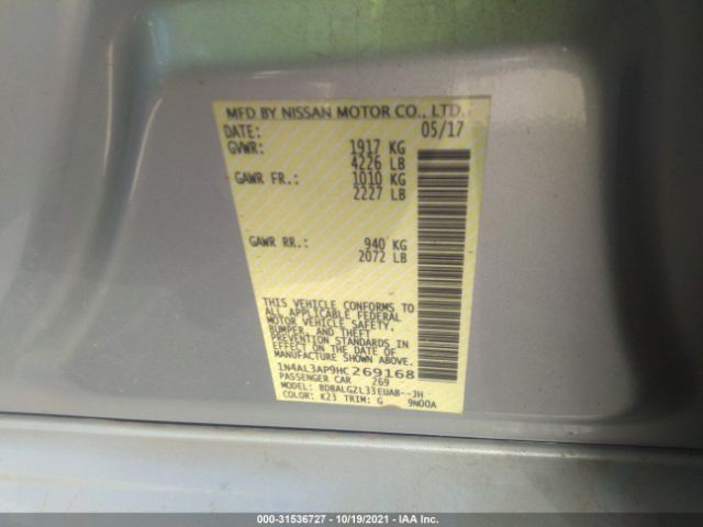 Photo 8 VIN: 1N4AL3AP9HC269168 - NISSAN ALTIMA 