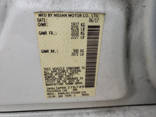 Photo 9 VIN: 1N4AL3AP9HC276749 - NISSAN ALTIMA 2.5 