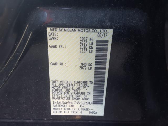 Photo 9 VIN: 1N4AL3AP9HC285290 - NISSAN ALTIMA 2.5 