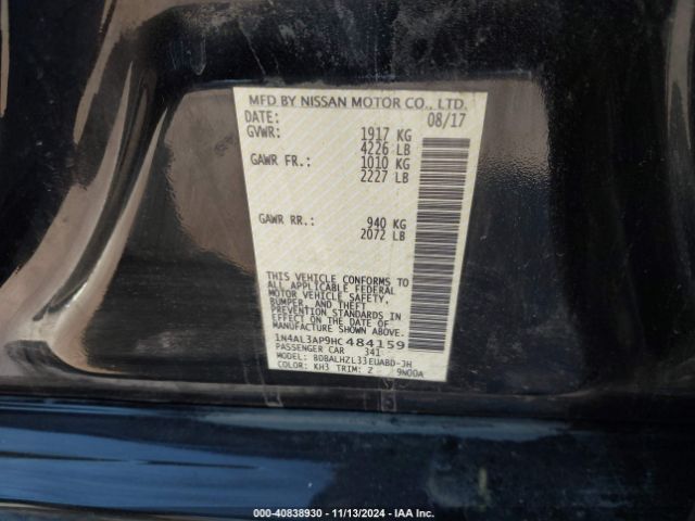 Photo 8 VIN: 1N4AL3AP9HC484159 - NISSAN ALTIMA 