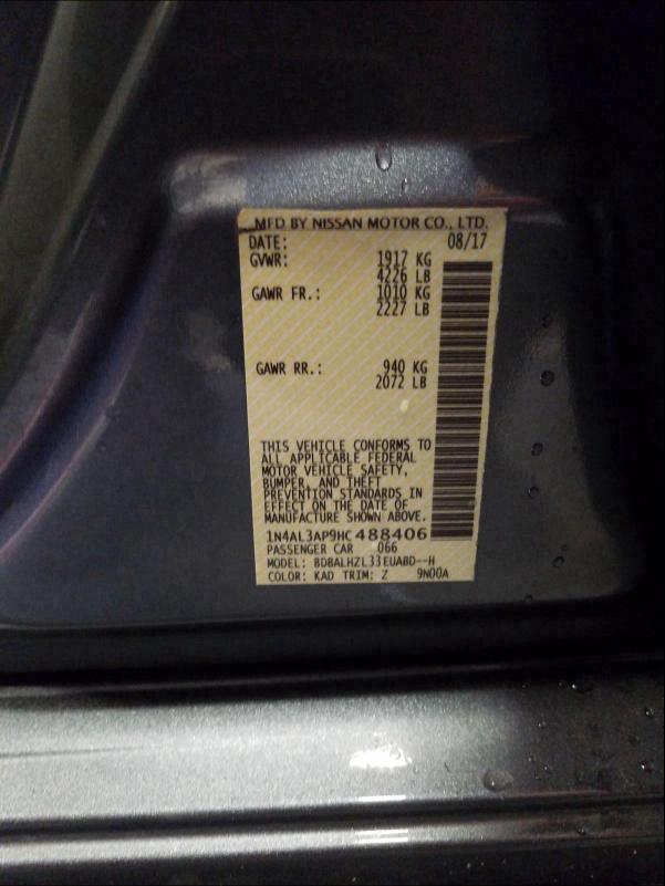 Photo 9 VIN: 1N4AL3AP9HC488406 - NISSAN ALTIMA 2.5 