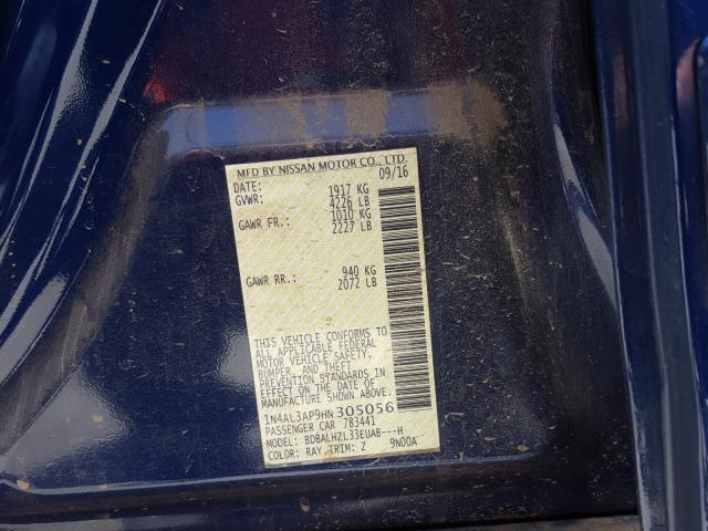 Photo 9 VIN: 1N4AL3AP9HN305056 - NISSAN ALTIMA 2.5 