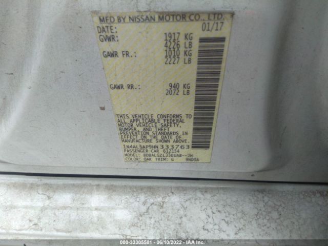 Photo 8 VIN: 1N4AL3AP9HN333763 - NISSAN ALTIMA 