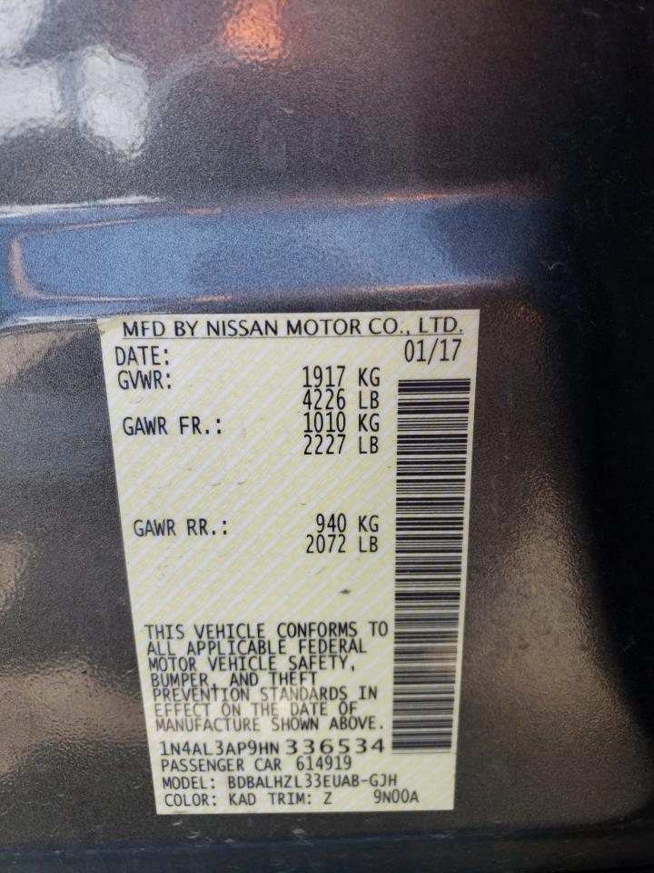 Photo 11 VIN: 1N4AL3AP9HN336534 - NISSAN ALTIMA 