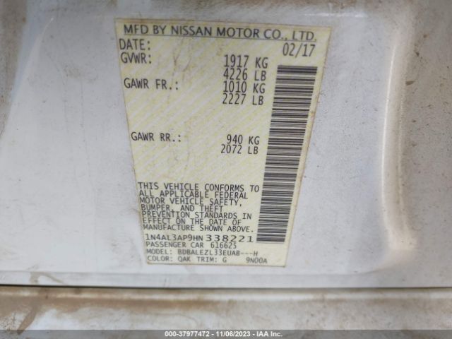 Photo 8 VIN: 1N4AL3AP9HN338221 - NISSAN ALTIMA 