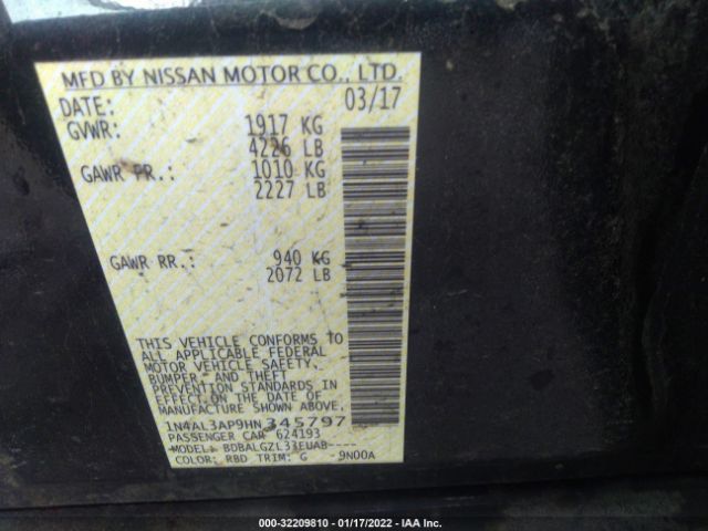 Photo 8 VIN: 1N4AL3AP9HN345797 - NISSAN ALTIMA 