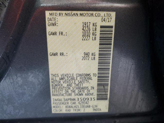 Photo 11 VIN: 1N4AL3AP9HN350935 - NISSAN ALTIMA 2.5 