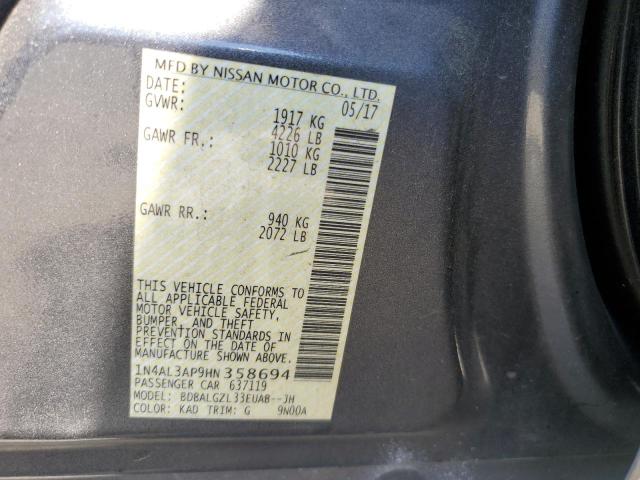 Photo 11 VIN: 1N4AL3AP9HN358694 - NISSAN ALTIMA 