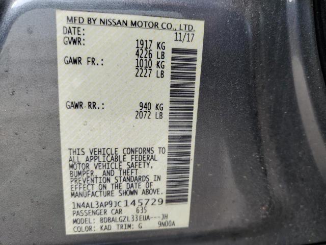 Photo 11 VIN: 1N4AL3AP9JC145729 - NISSAN ALTIMA 2.5 